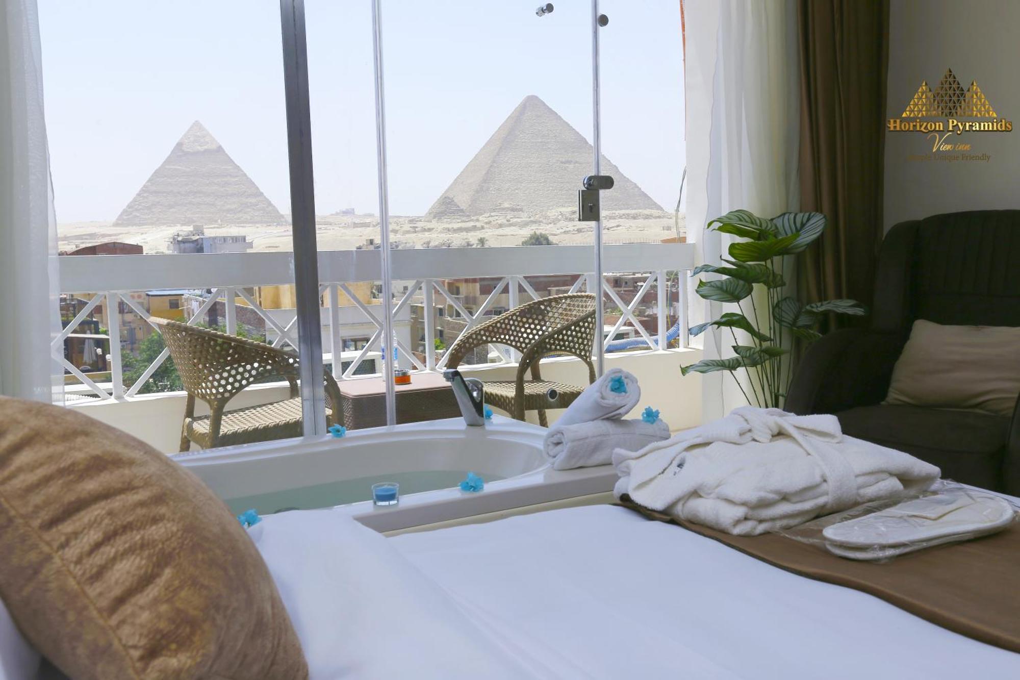 Horizon Pyramids View Inn Kafret el-Gabal Екстериор снимка