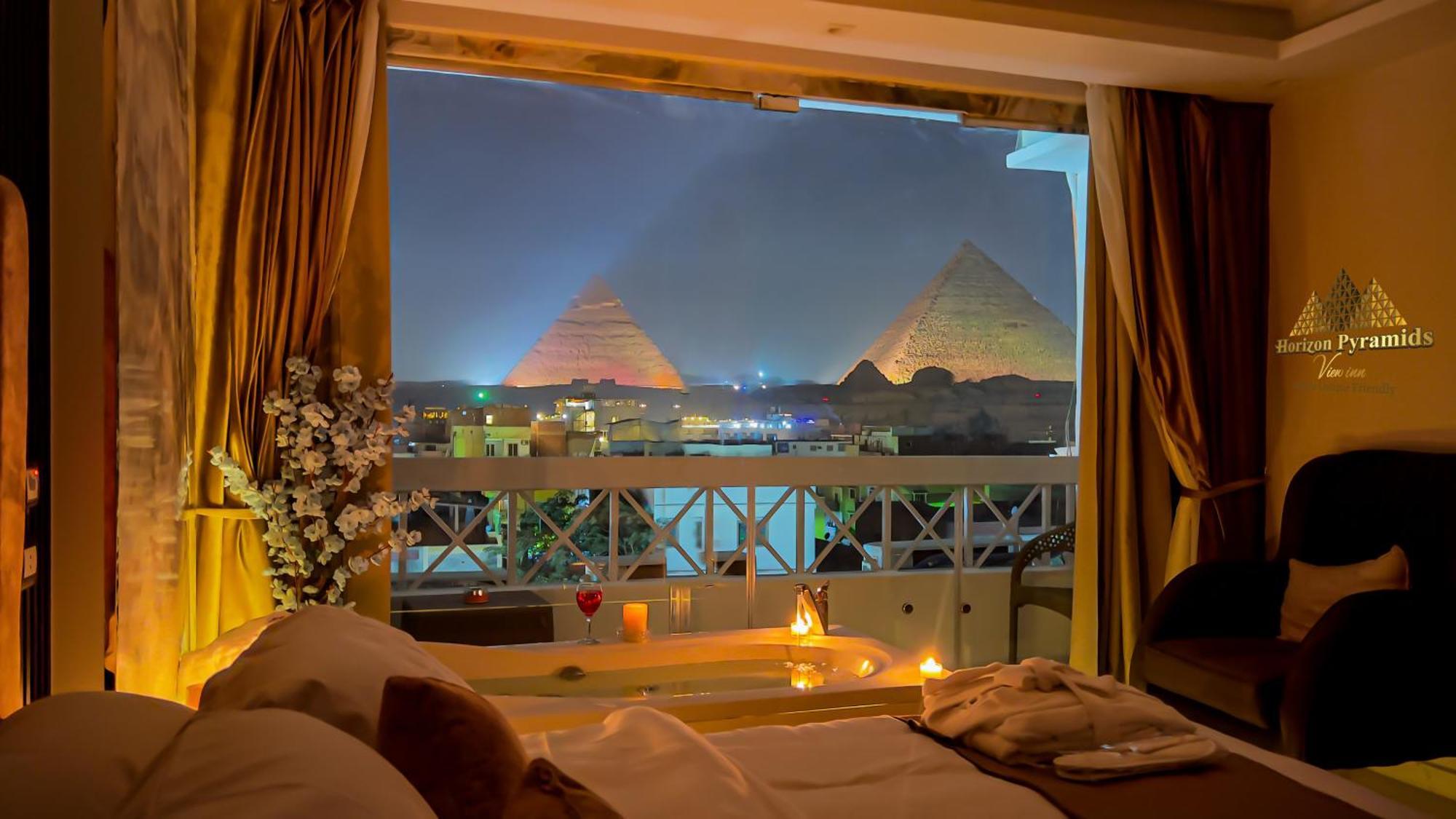 Horizon Pyramids View Inn Kafret el-Gabal Екстериор снимка